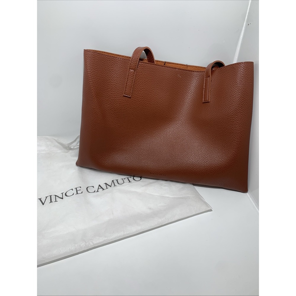 vince camuto leather tote bag